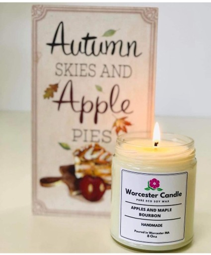 Apples And Maple Bourbon Handmade candle