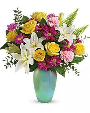 Aqua Artistry flower arrangement