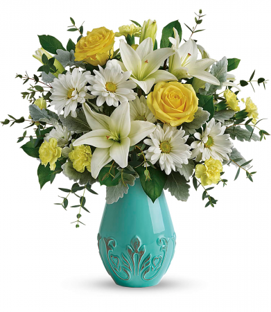 Aqua Dream Bouquet Vase Arrangement