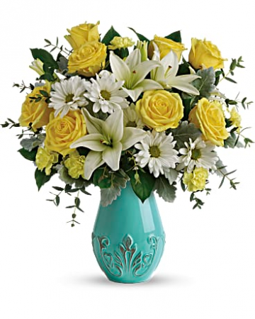 Aqua Dream Vase Arrangement