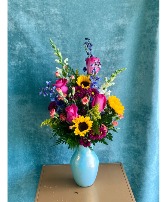 AQUA ESCAPADE FLOWER ARRANGEMENT