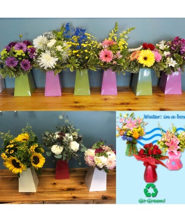 Plentiful Bunch Flowers in a Box in Abbotsford, BC | BUCKETS FRESH FLOWER MARKET INC.