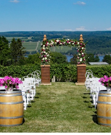 Arbor at Glenora Winery Fresh cut flowers in Penn Yan, NY | Garden of Life Flowers