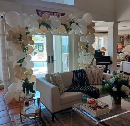 ARCH OF BALLOONS & GREENERY CALL FOR AVAILABILITY