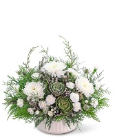 Arctic Aura Flower Arrangement