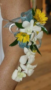 arm corsage wedding