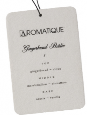 Aromatique Gingerbread Brulee Aroma Card 
