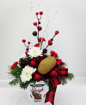 Aroostook County Christmas Floral Arrangement