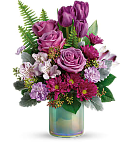 ART GLASS GARDEN BOUQUET SPRING