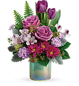 Art Glass Garden Bouquet T19E300 vase arrangement