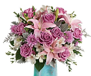Art Glass Treasure Bouquet Flower Arrangement in Miami, FL | FLOWERTOPIA Art Glass Treasure Bouquet Flower Arrangement in Miami, FL | FLOWERTOPIA