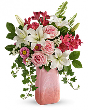 Artful Pinks Vase