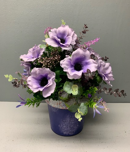 (ARTIFICAL) Pretty Purple Silk Arrangement (ARTIFICIAL)