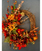 Artificial Fall Wreath September 21st @ 11am DESIGN CLASS