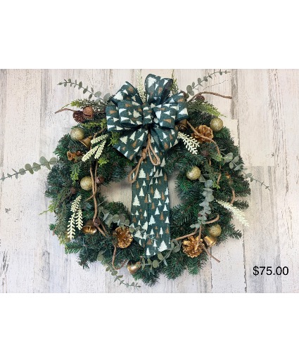 Artificial Holiday Green Wreath 