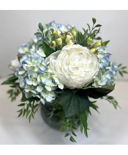 Artificial Hydrangea and Peony Arrangement