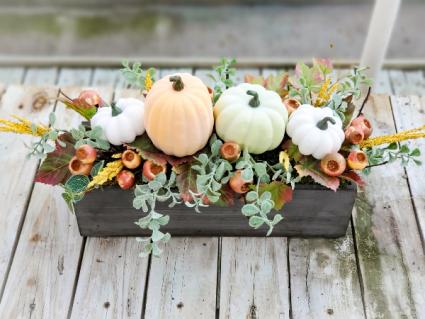 Artificial Pumpkin Centerpiece