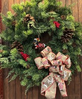 Artificial Puppy Holiday Wreath  Gifts