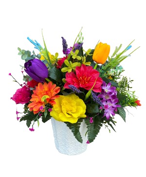 Artificial Round Basket  