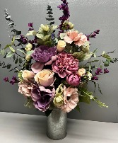 Artificial Silk Purple and Pink Silk 