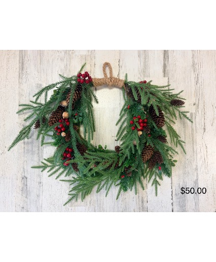 Artificial Woodland Wreath 