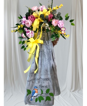 Artificial wreath with Blanket Artificial wreath