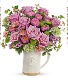 Artisanal Pitcher Bouquet assorted flowers