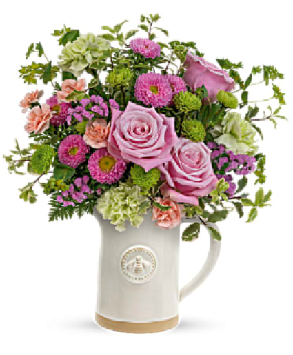Artisanal Pitcher Bouquet Mother day