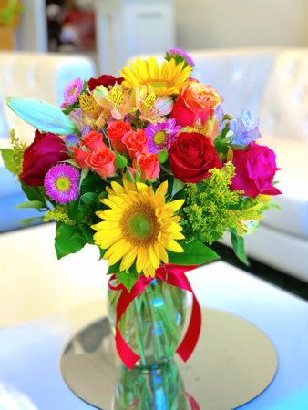 Artist's painting Floral arrangement