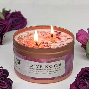 Ash & Rose Love Notes Tin Candle 