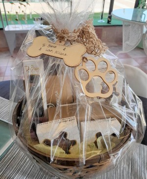 Assorted chocolate basket Truffles, pretzels and all sorts of fun chocolate