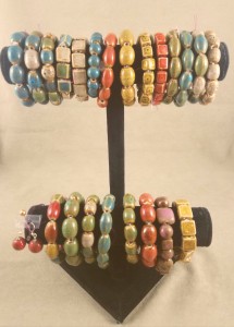Assorted Clay Bracelets and Matching Earrings 