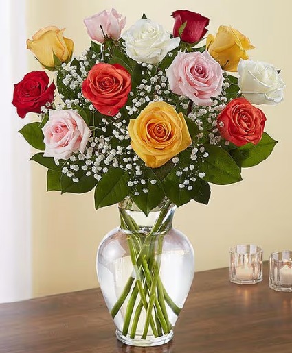 Assorted Colors Rose Bouquet 