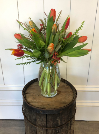 Assorted Fall Tulips Arrangement