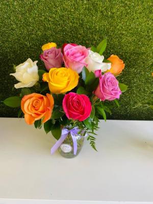 Assorted Fresh Roses 