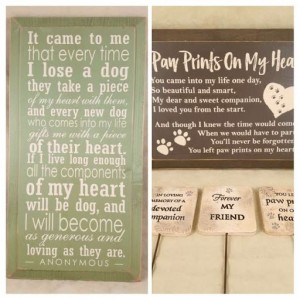 Assorted Pet Sympathy Gifts 