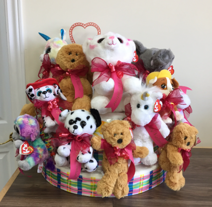 Assorted plush with valentine ribbon Giftware