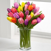 30 Assorted Tulip Bouquet 