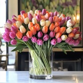 50 Assorted Tulip Bouquet 