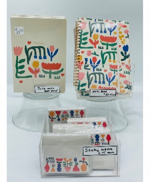 Assorted tulip sticky notes, note books You choose which one each priced separately 