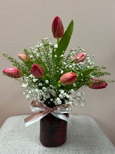 Assorted Tulip Vase Floral