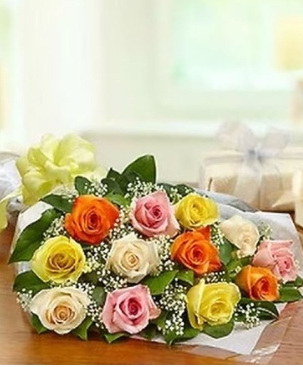 Assorted wrapped dz Roses