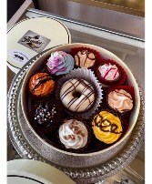 Assorted cupcake finest Belgian chocolates Luxury box with 9 pieces - perfect to add on flower arrangement