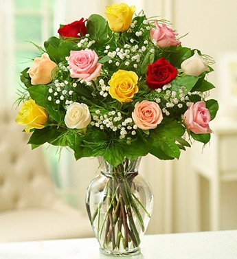 ASST DOZEN ROSES