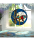 Astrid Blue Birds Stained Glass
