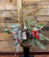 At the lodge centerpiece  Silk centerpiece 