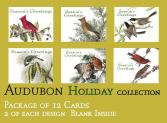 Audubon Bird Card Set Holiday Birds A2 Size 