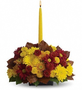 Single Candle Fall Bouquet