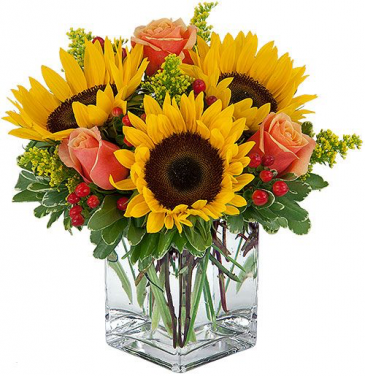 Summer Sunset Floral Arrangment in Monument, CO | Enchanted Florist