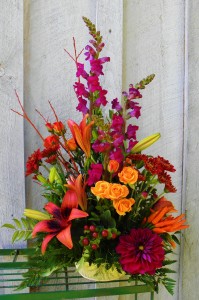 Autumn Abundance Unique Floral Arrangement
